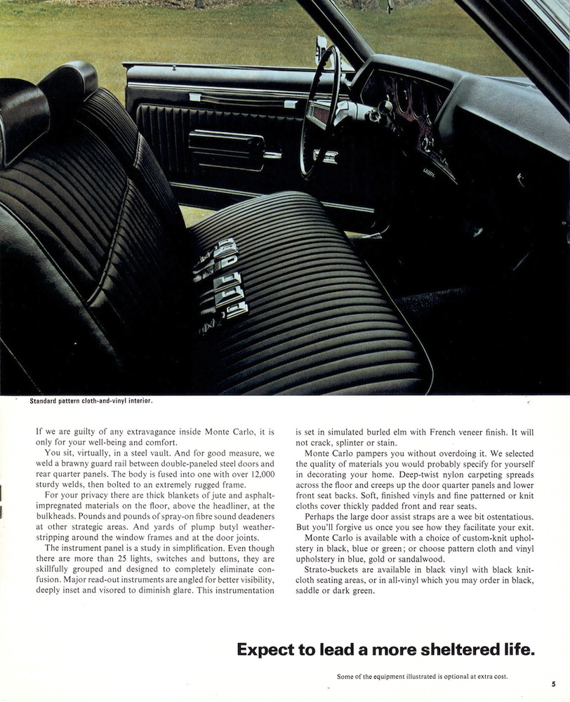 1970 Chevrolet Monte Carlo Canadian Brochure Page 7